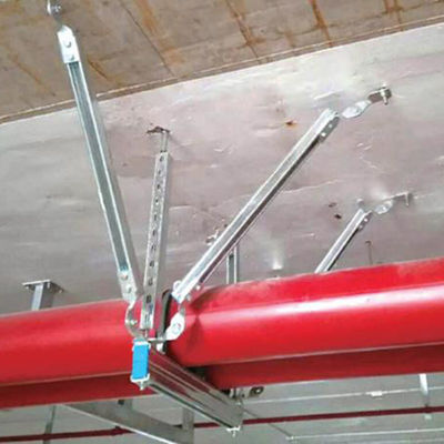 Anodized Aluminum Seismic Brace For Pipe Bolted Bracket For Seismic Protection