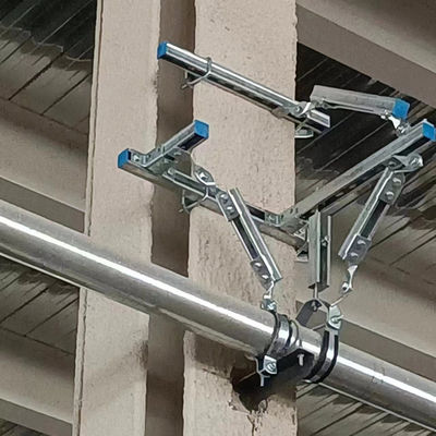 Robust Galvanized Seismic Support Brackets Bolted Installation For Stable Structural Support