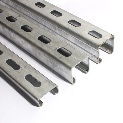 Fire Resistant C Shaped Steel Metal Strut Channel Galvanized / Coated / Polished 1-3mm