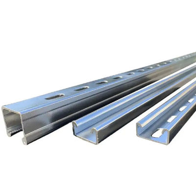 Galvanized C Shaped Stainless Steel Slotted Strut Channel 6m/12m Durability