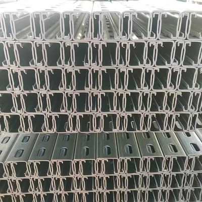 40-275g/M2 Galvanized Unistrut Steel With Customizable Length