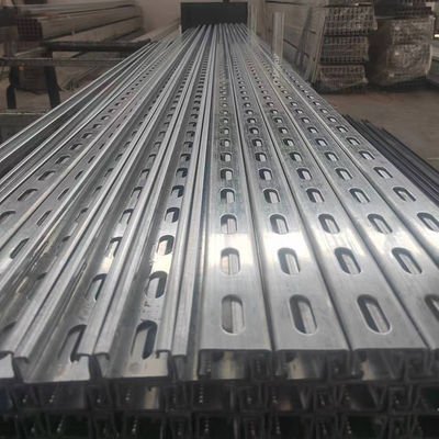 Hot Dipped Galvanized Unistrut Steel Sections Q195-Q345 With Various Sizes Galvanised Unistrut