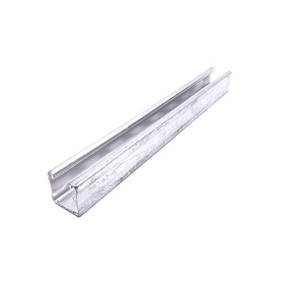 Προσαρμόσιμο 150mm 1-3mm Αλουμίνιο Strut Channel Slotted Silver Anodized Αλουμίνιο κράμα C σχήμα χάλυβα