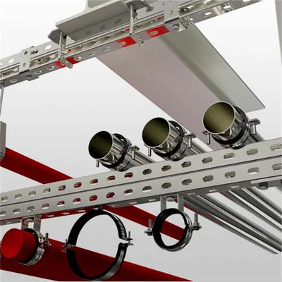 Thickness 1.5mm - 2.7mm Stainless Steel Suspension Seismic Bracket For Piping Systems