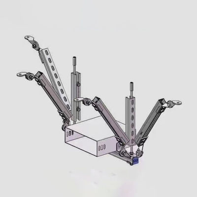 Sturdy Seismic Support For Cable Tray Bolted Installation Seismic Pipe Bracing