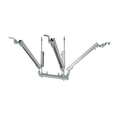 Anodized Silver Seismic Brace For Pipe Seismic Protection Aluminum Bracket