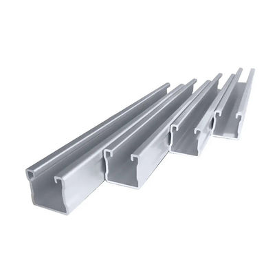 50-900mm Silver Aluminum Strut Channel Slotted Weather Resistance And Lightweight