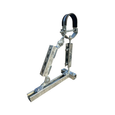 Rectangular Duct Lateral SeismicBracket Cable Duct Gallery Building Bridge Duct Seismic Bracket